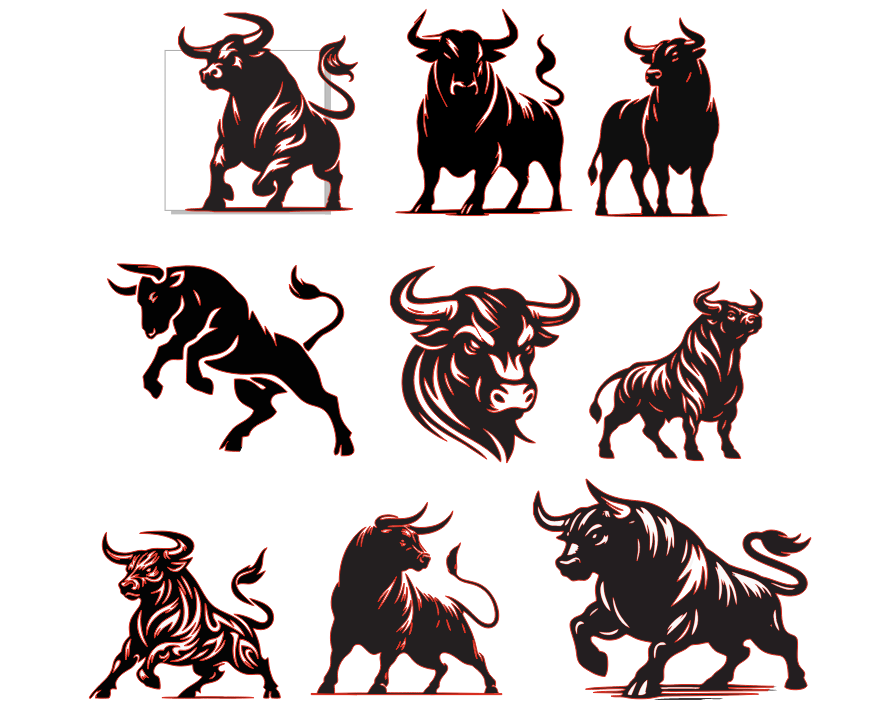 Чертеж Контуры dxf телец