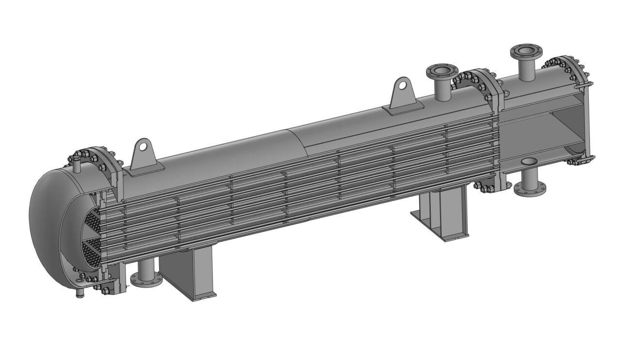 3D модель Теплообменник 600ТПГ-1-6-М8-25-3-4