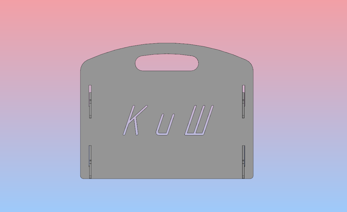 3D модель Мангал разборный для жарки КиШ 512х256х225