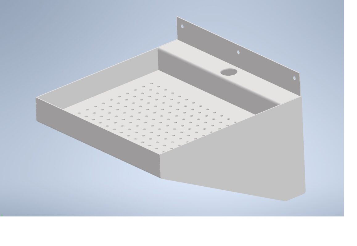 Чертеж Умывальник 354х354х250 мм