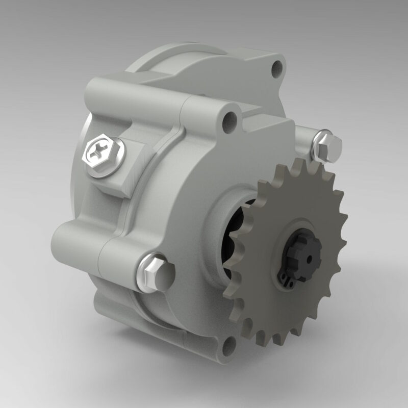 3D модель Редуктор шестерёнчатый триммерного мотора 5:1