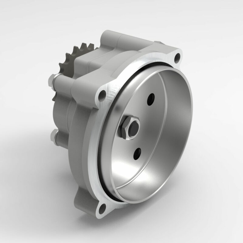 3D модель Редуктор шестерёнчатый триммерного мотора 5:1
