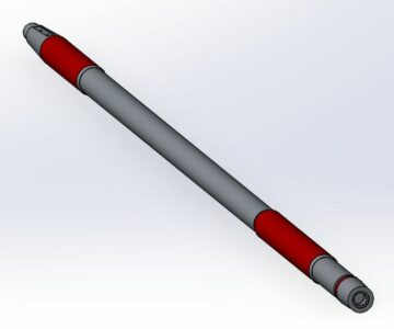 3D модель Вал гребной от катера проекта 1389