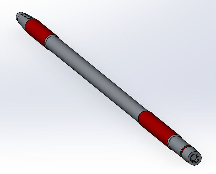 3D модель Вал гребной от катера проекта 1389