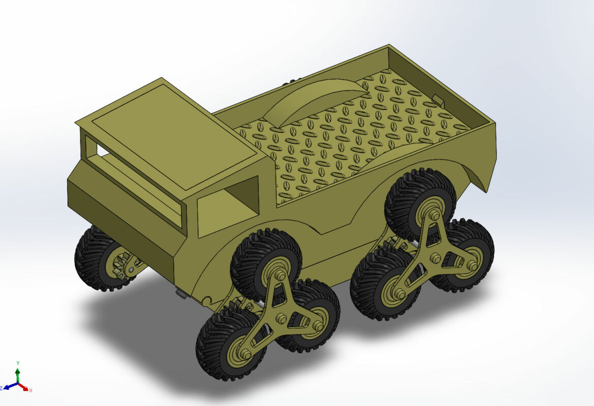 3D модель CWV Кластерный колесный автомобиль