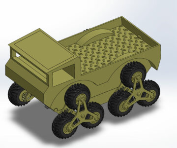 3D модель CWV Кластерный колесный автомобиль