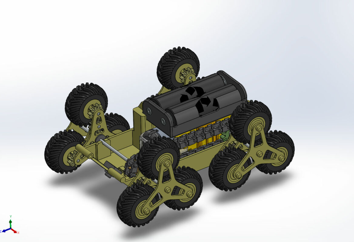 3D модель CWV Кластерный колесный автомобиль