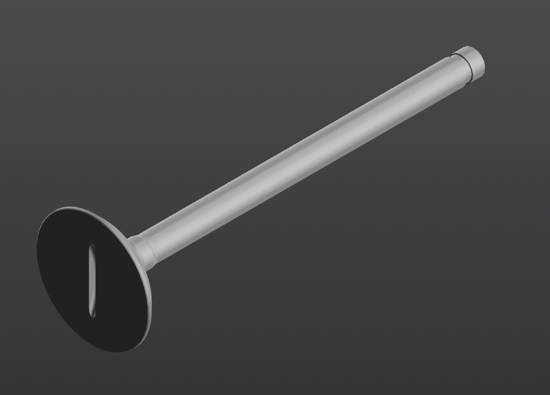 3D модель Клапан впускной 150В-1007010-Б и выпускной 150В-1007015-Б (ЗИЛ-164)