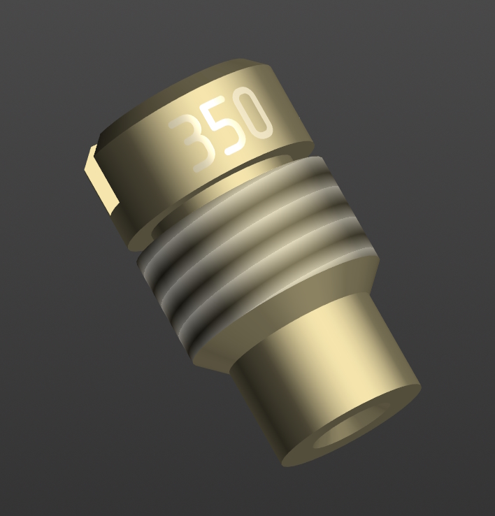 3D модель Жиклер главный 120-1107444-Б (ЗИЛ-164)