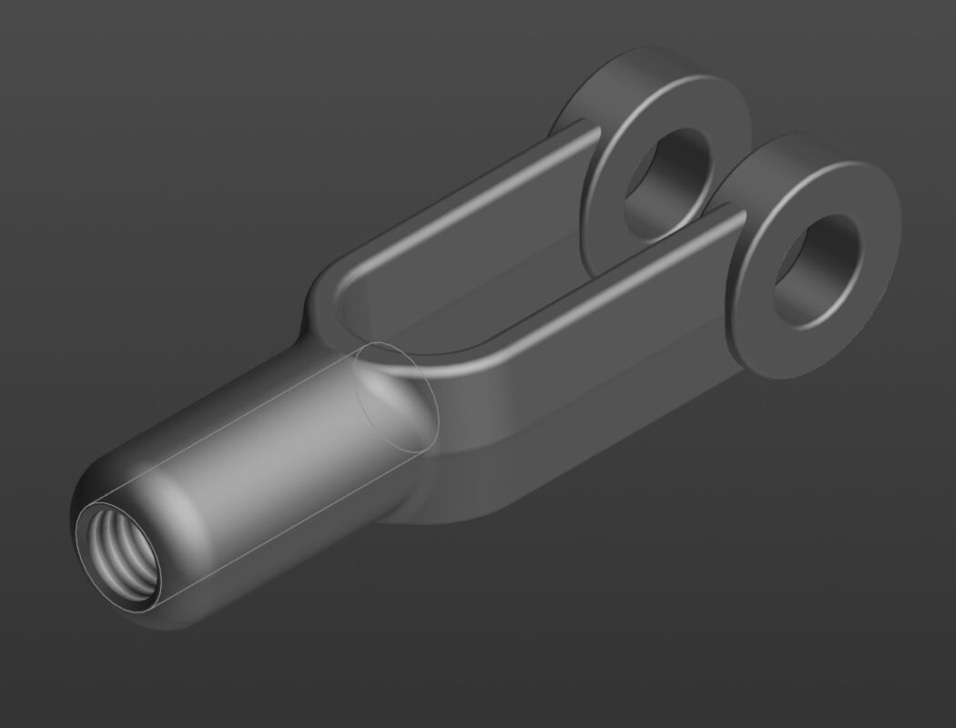3D модель Вилка резьбовая 307101-П8 (М5х0.8)