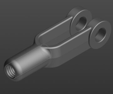 3D модель Вилка резьбовая 307101-П8 (М5х0.8)