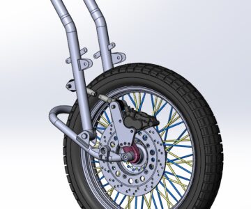 3D модель Вилка Урал Турист под дисковый тормоз