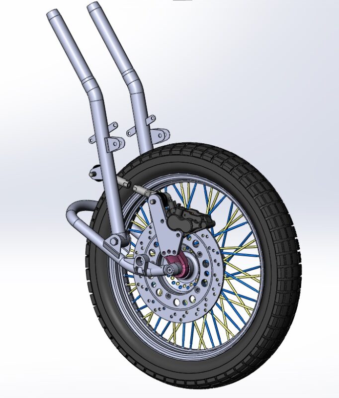 3D модель Вилка Урал Турист под дисковый тормоз