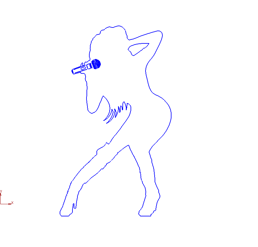 Чертеж Фигуры гитариста и вокалистки