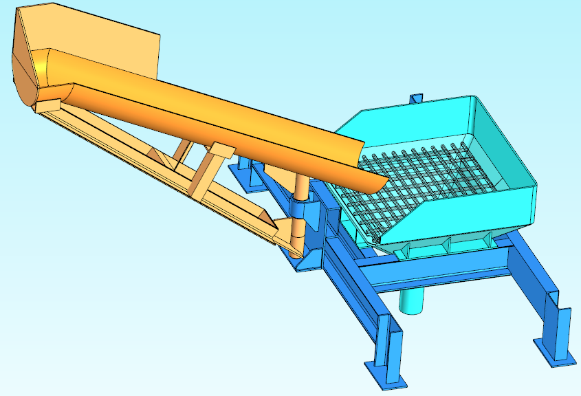 3D модель Воронка для разгрузки бетона