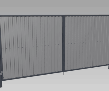 3D модель Ворота распашные 4000х1900 мм