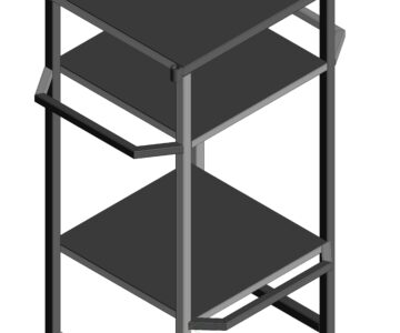 3D модель Подставка для аппаратуры 460х420х930 мм