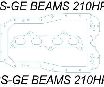 Чертеж Прокладка выхлопа и прокладка картера 3S-GE BEAMS