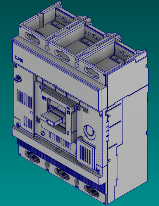 3D модель Автоматический корпусной выключатель ABB XT6