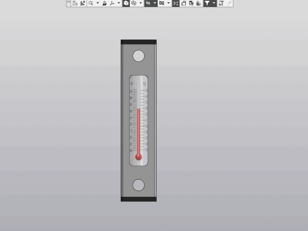 3D модель Указатель уровня масла с термометром YWZ-127T
