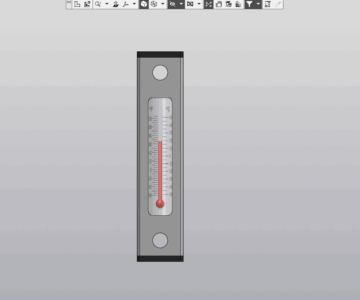 3D модель Указатель уровня масла с термометром YWZ-127T