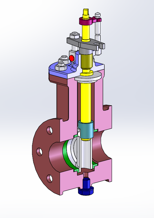 3D модель Задвижка 30с41нж Ду60 Ру16