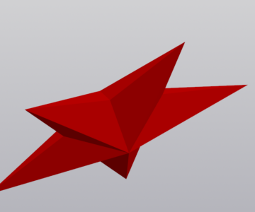 3D модель Звезда пятиконечная объемная