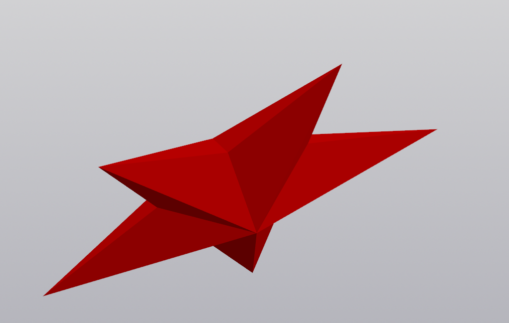 3D модель Звезда пятиконечная объемная