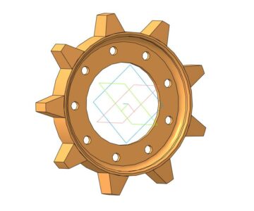 3D модель Звезда мягкая для Снегохода Буран арт. 110200015