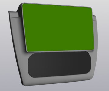 3D модель Переходная рамка 9-дюймовой магнитолы для а/м Chrysler Sebring, Dodge Stratus, Volga Siber