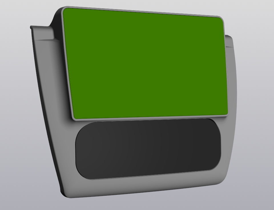 3D модель Переходная рамка 9-дюймовой магнитолы для а/м Chrysler Sebring, Dodge Stratus, Volga Siber