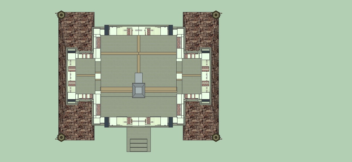 3D модель 3D Модель здания ламповой при железной дороге