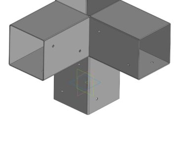 3D модель Коннекторы для бруса 100х100