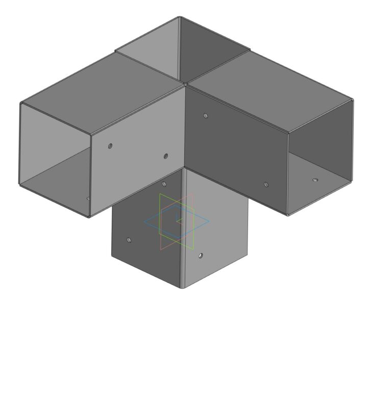 3D модель Коннекторы для бруса 100х100