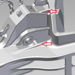 Чертеж Модель автосцепного устройства грузовых вагонов