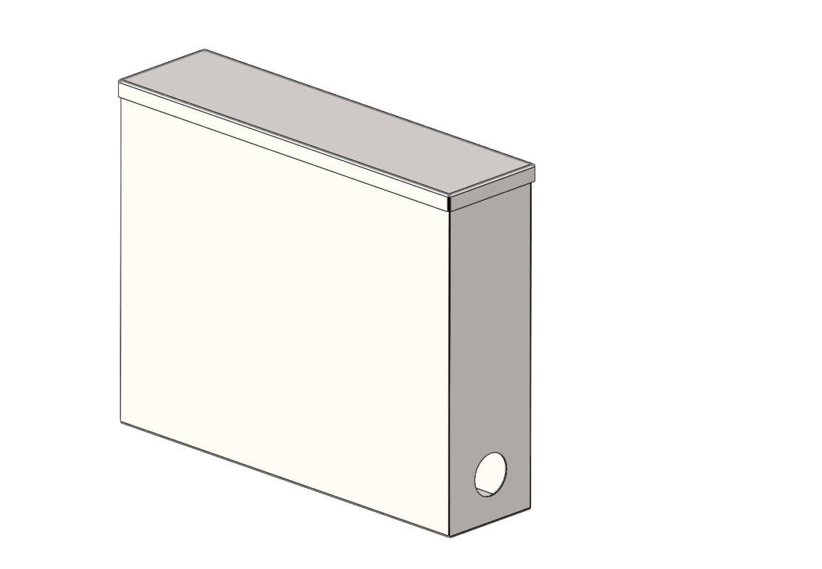 Чертеж Бак для воды 500х400х130 мм