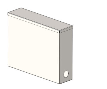 Чертеж Бак для воды 500х400х130 мм