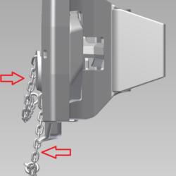 Чертеж Модель автосцепного устройства грузовых вагонов