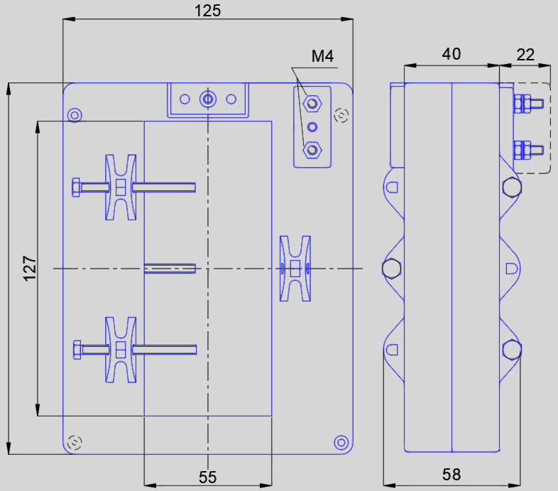 Чертеж Трансформаторы тока высокоточные FRER