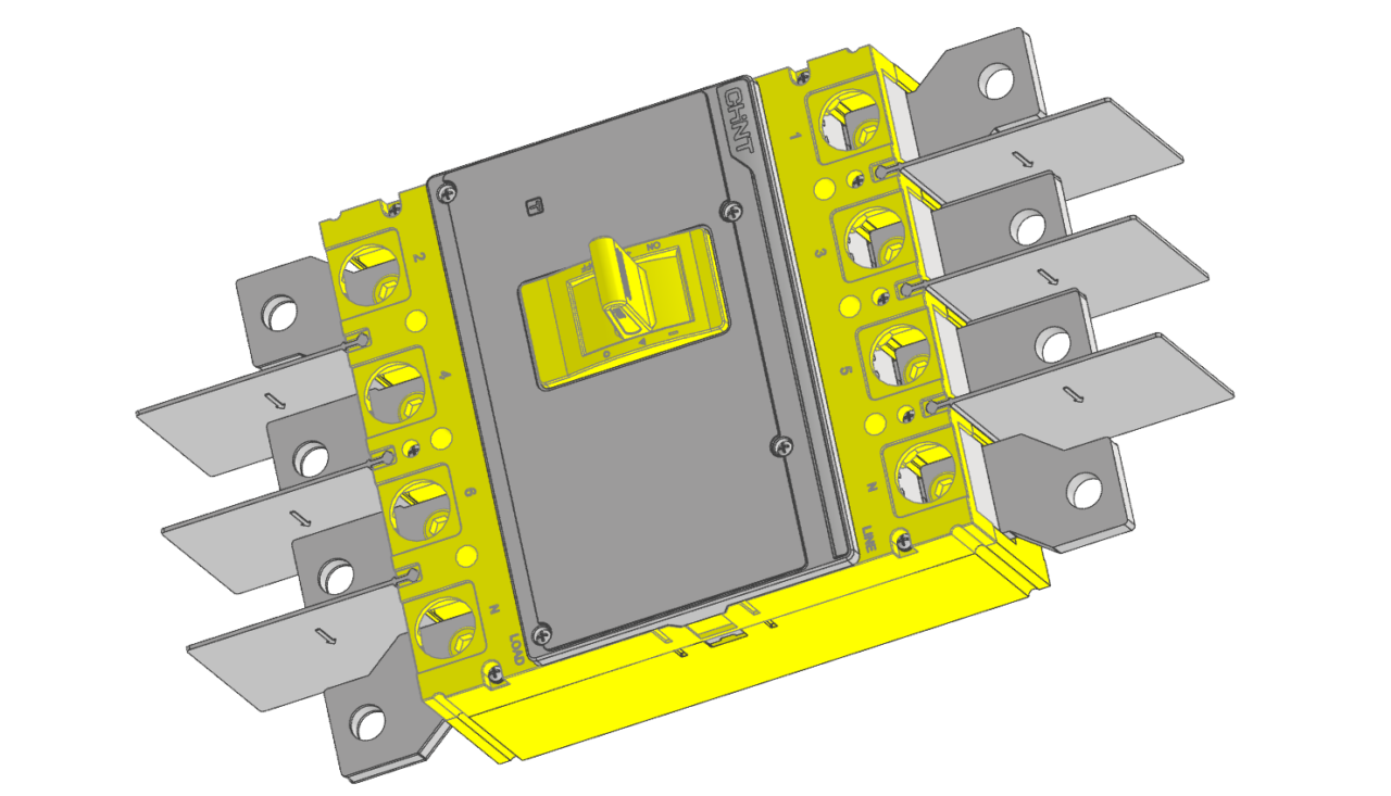 3D модель Автоматические выключатели в литом корпусе Chint nxm(s)