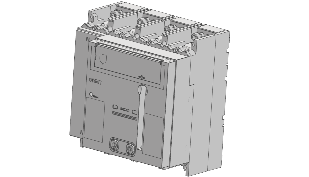 3D модель Автоматические выключатели Chint nm8n и аксессуары к ним