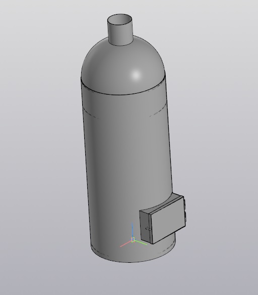 Чертеж Котёл водогрейный ПГ-300