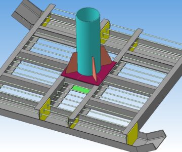 3D модель Модель передвижной опоры ЛЭП