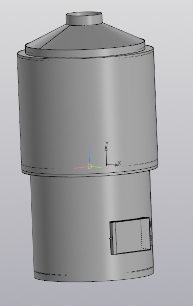 Чертеж Котёл паровой 1000 тонн