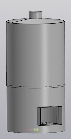 Чертеж Котёл паровой 250 квт