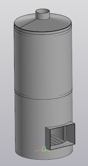 3D модель Котёл паровой 150 квт
