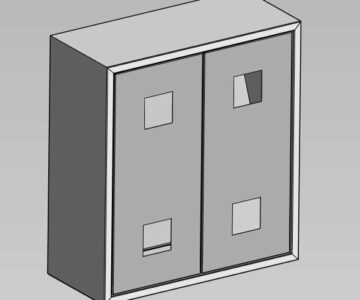 3D модель Шкаф металлический для станков с ЧПУ
