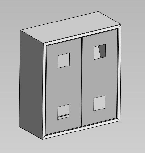 3D модель Шкаф металлический для станков с ЧПУ