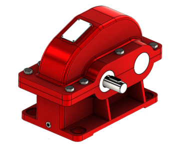 3D модель Редуктор цилиндрический одноступенчатый U=2.4