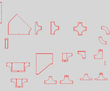 Чертеж Лоток DKC-S5 Combitech (закрытый лоток)